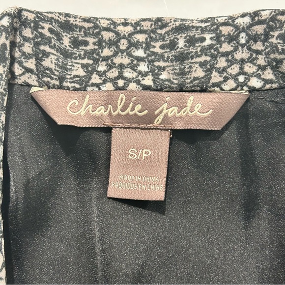 Anthropologie Charlie Jade Python Print Jumpsuit Women Size Small Sleeveless - Picture 7 of 7